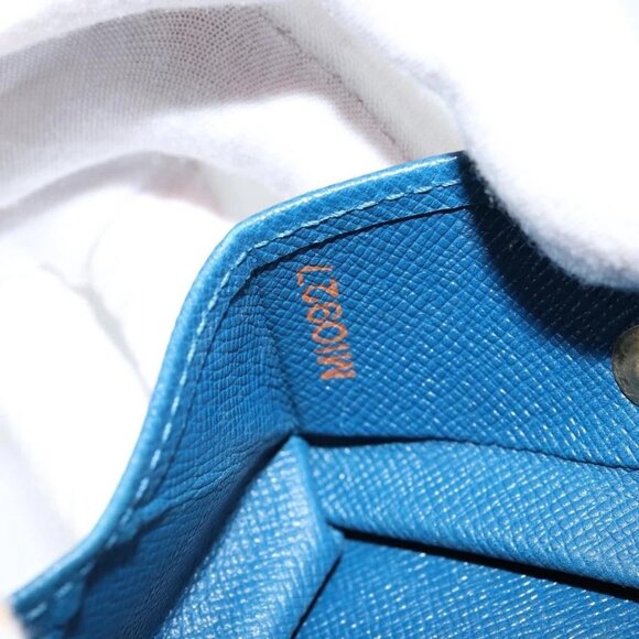 LOUIS VUITTON Epi Porte Monnaie Boite Coin Purse Blue M63695 LV Auth 143153V - Picture 13 of 16